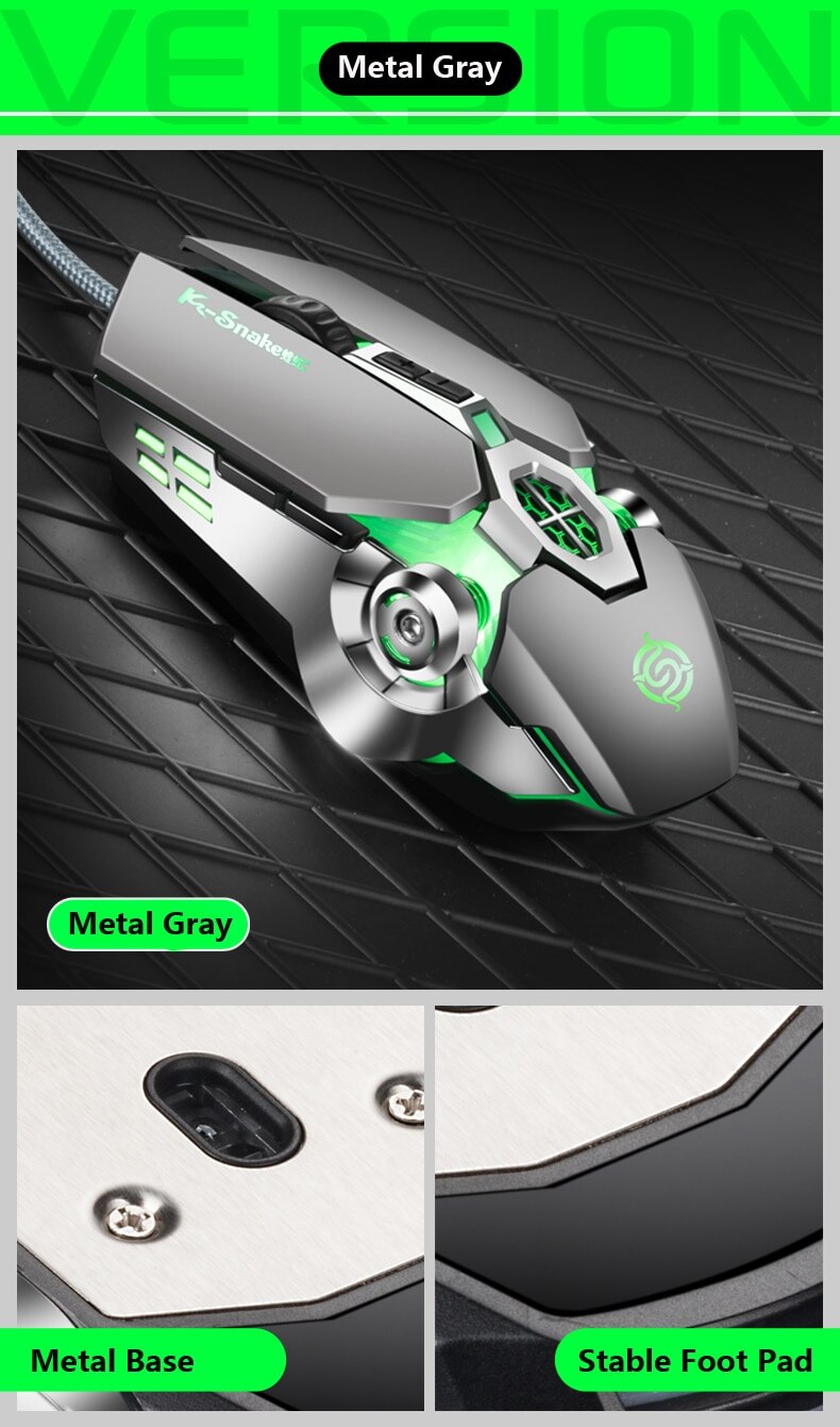 Viper Q7 mechaniczna mysz do gier pulpit laptop biurowy luminous przewodowa mysz esportowa CF gra przewodowa mysz
