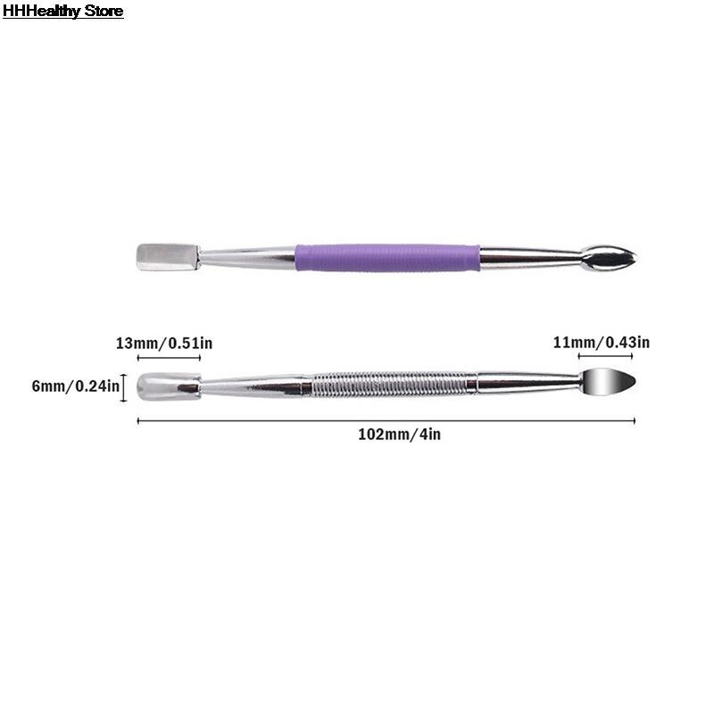 1pc Stainless Steel Nail Pusher Cuticle Pusher Nail Art Pedicure Manicure Tools Nail File Dead Skin Push Cuticle Remover