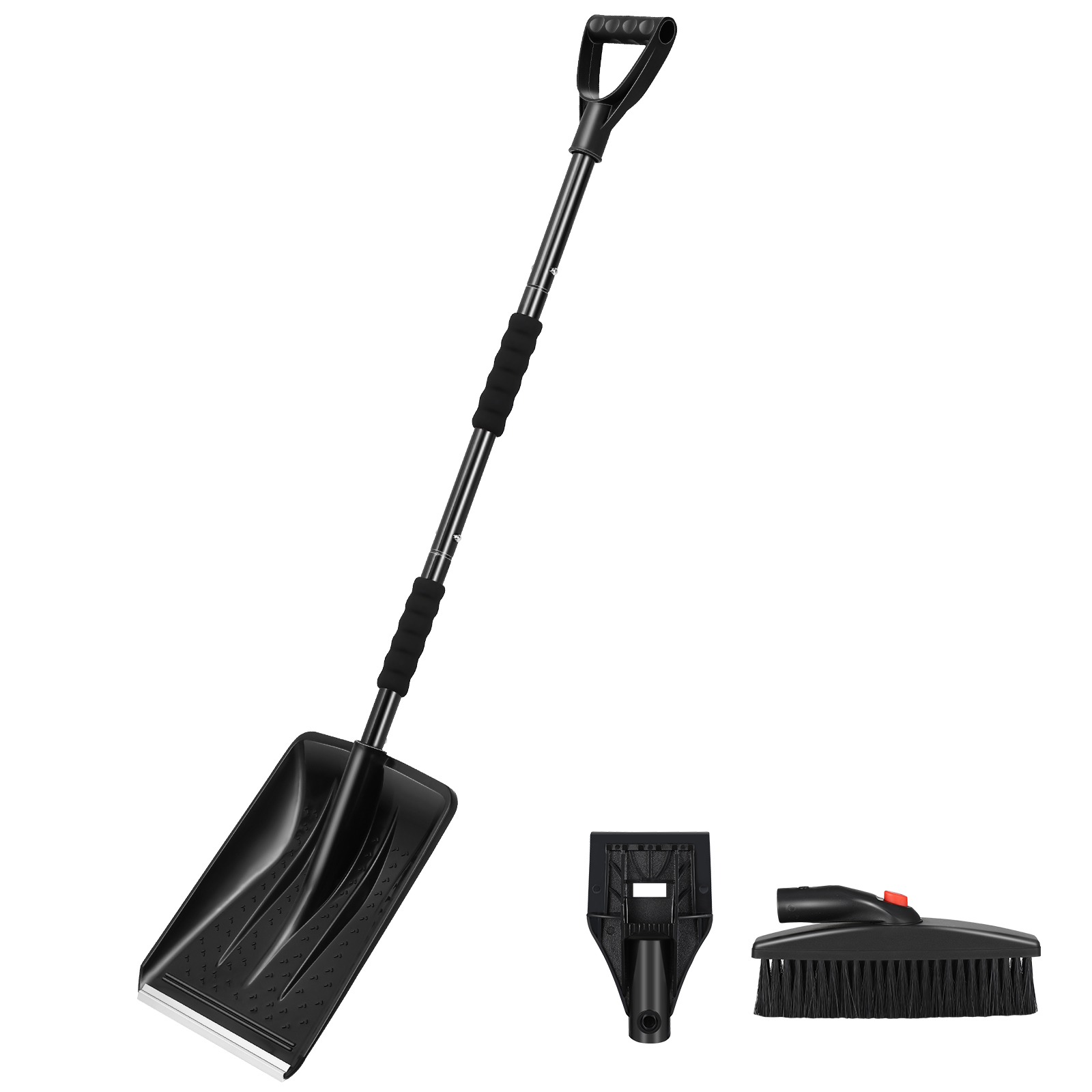 Detachable 3 in 1 Snow Scraper Snow Remover Snow Removing Tool for Home: Default Title
