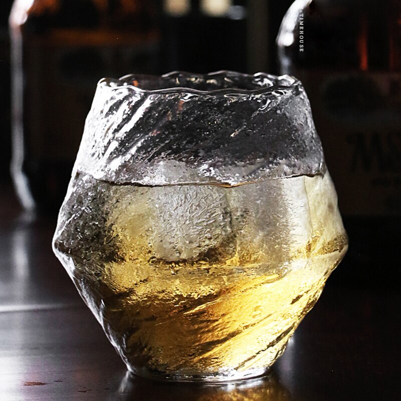 Japansk hammer kop cocktail glas whisky te kaffe vand brandy vodka krus diamant krystal glas kopper gennemsigtige snapseglas