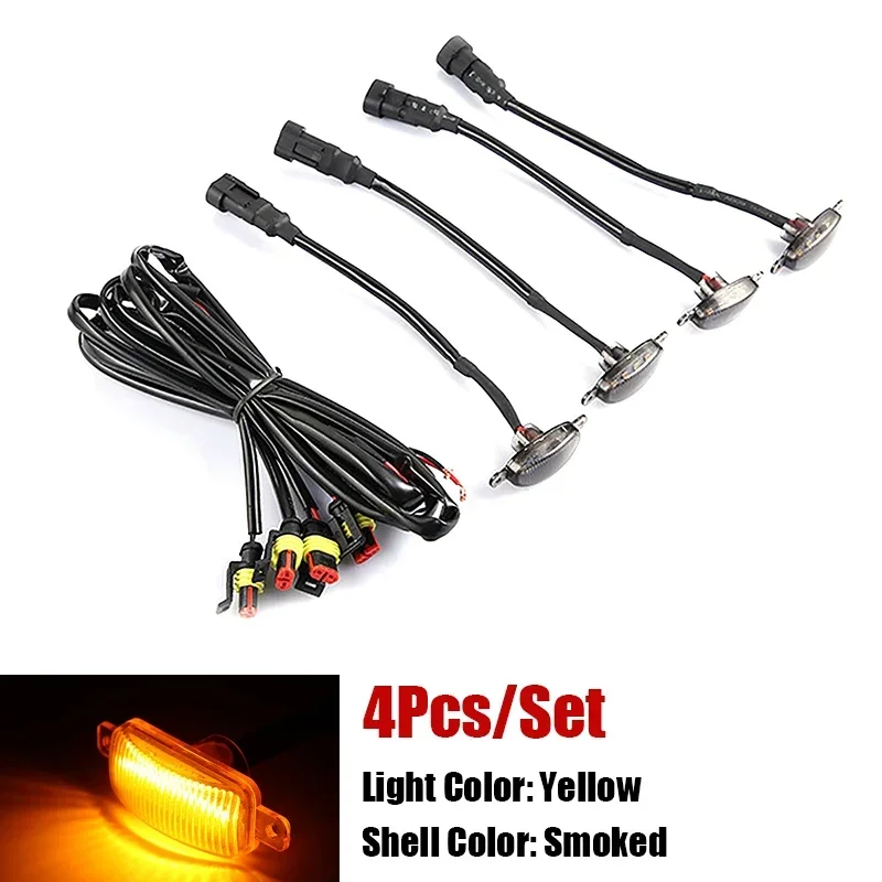 Luces LED universales para coche, luces LED delanteras para parrilla con arnés, lámpara de ojo de águila para camioneta todoterreno, SUV, Ford, Toyota, accesorios para coche