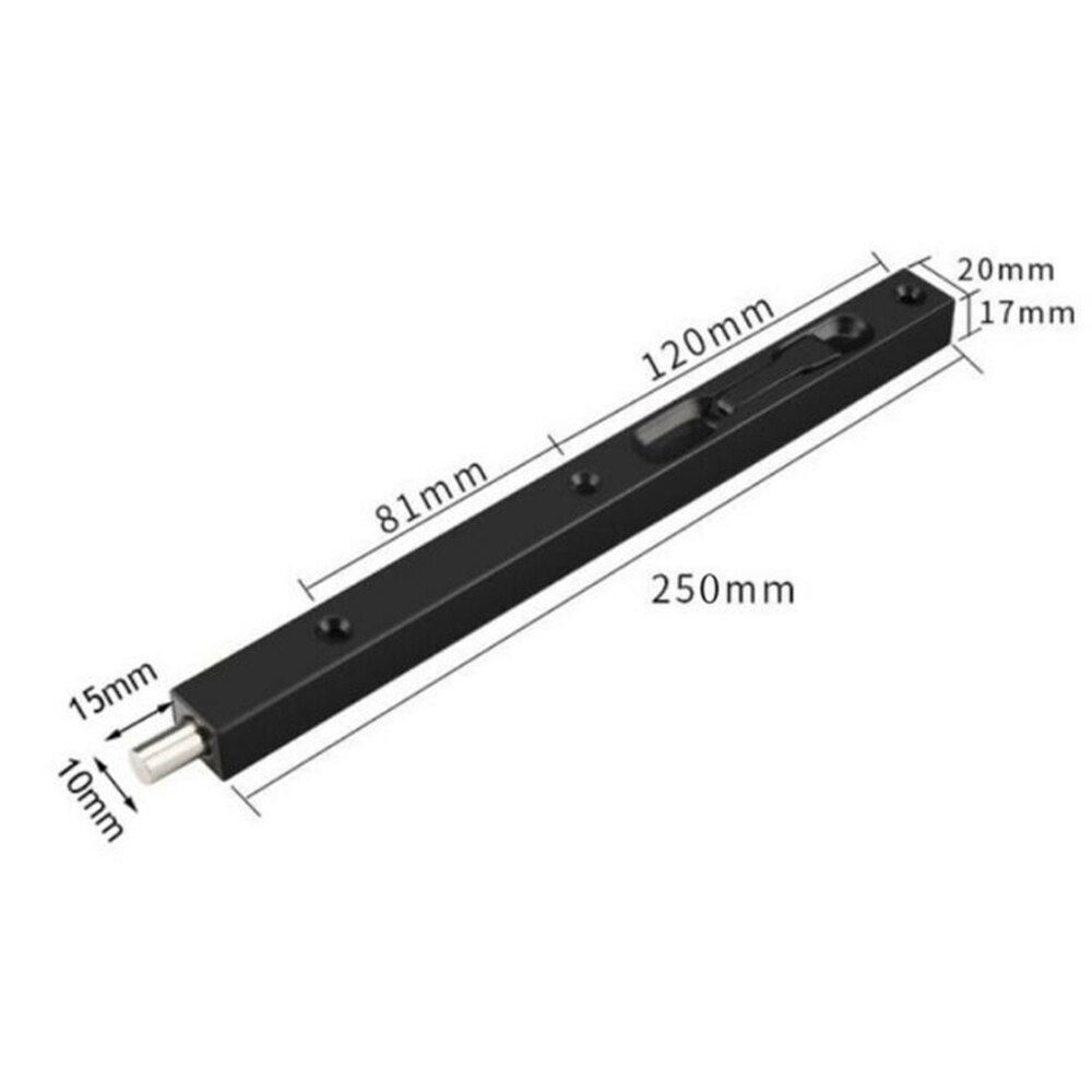 For French Doors Wooden Door Flush Bolt 10inch Lever action Wooden Door