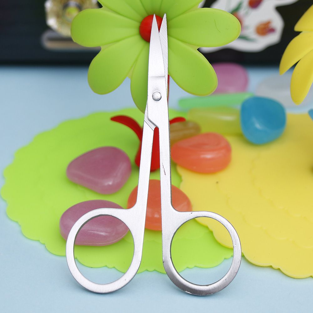 Stainles Steel Eyebrow Hair Trimming Beauty Makeup Nail Scissors