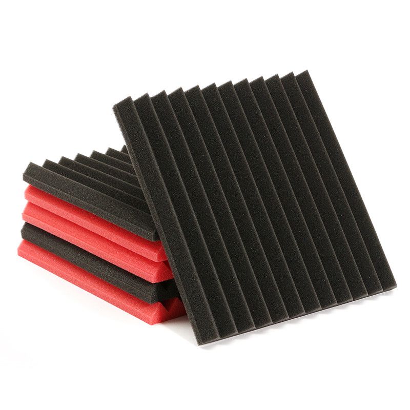 6Pcs Geluidsisolatie Foam Geluid Absorberende Ruis Spons Schuimende Voor Ktv
