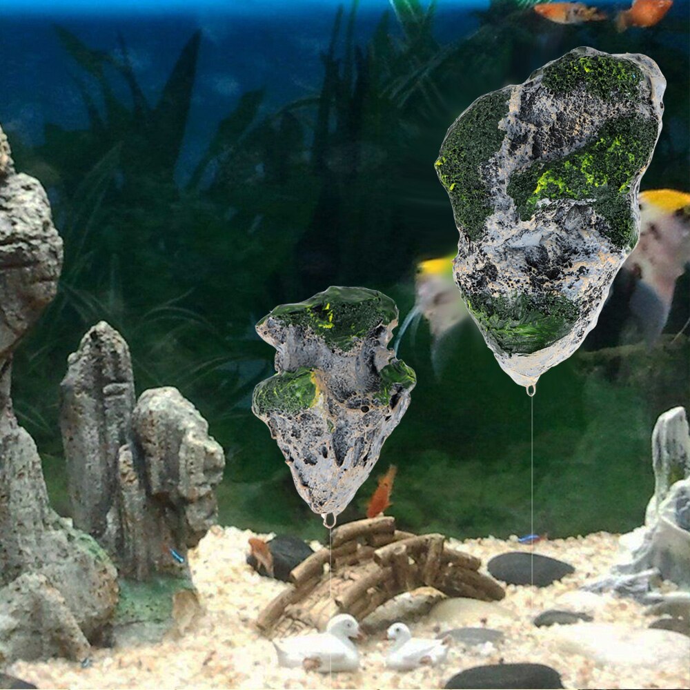Drijvende Puimsteen Opgeschort Stone Flying Rock Aquarium Decoratie Hars Kunstmatige Drijvende Rock Aquarium Decor Ornament