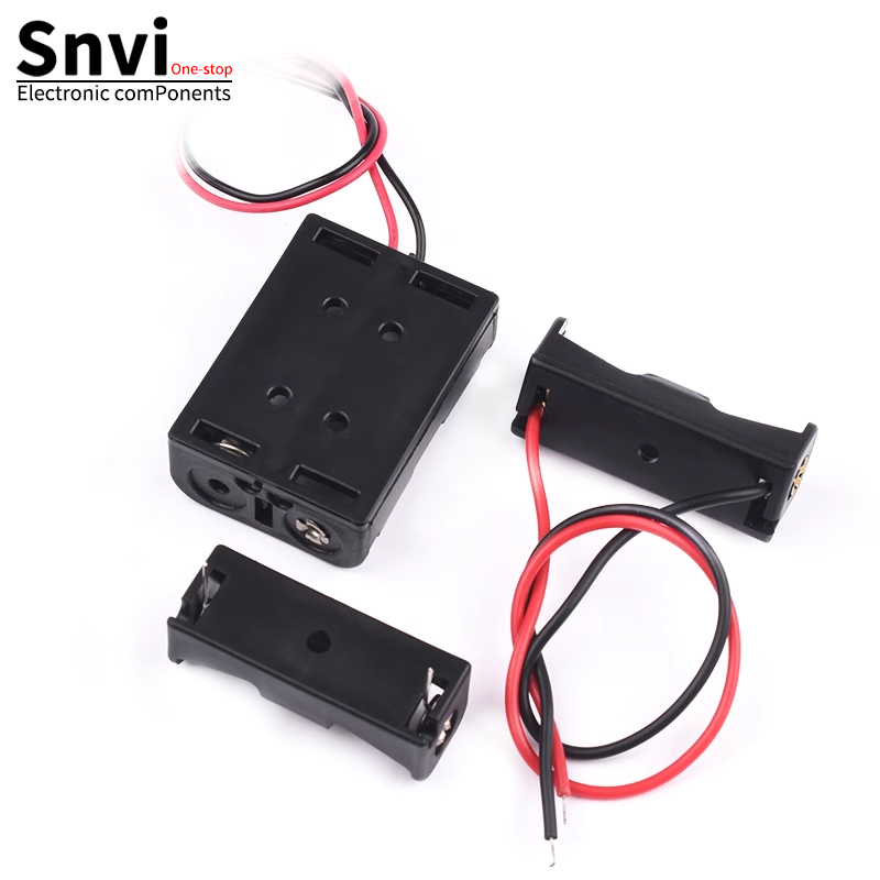 Caja de batería de 12v23A, experimento de timbre de una sola/doble celda, control remoto de coche, soporte de batería de dos celdas, con cables/pasadores, 27A