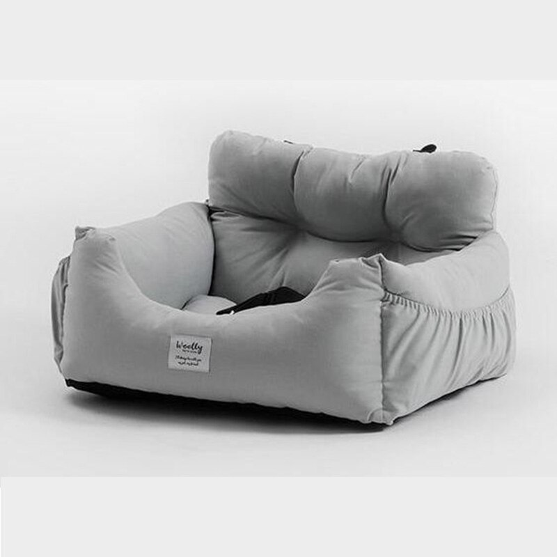 Multifonctionnel transporteur pour animaux de compagnie rehausseur lit de luxe chien voiture épaissir siège couverture matelas pour voyage extérieur intérieur chien lit: Type B-Light grey