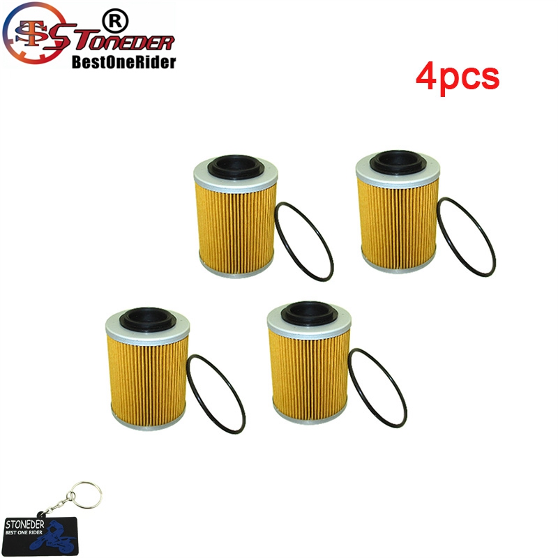 Stoneder Olie Filter Voor 420956123 Sea-Doo Ski-Doo Spark Can-Am Maverick Max 1000R X3 Expeditie grand Touring Gsx Renegade: 4pcs