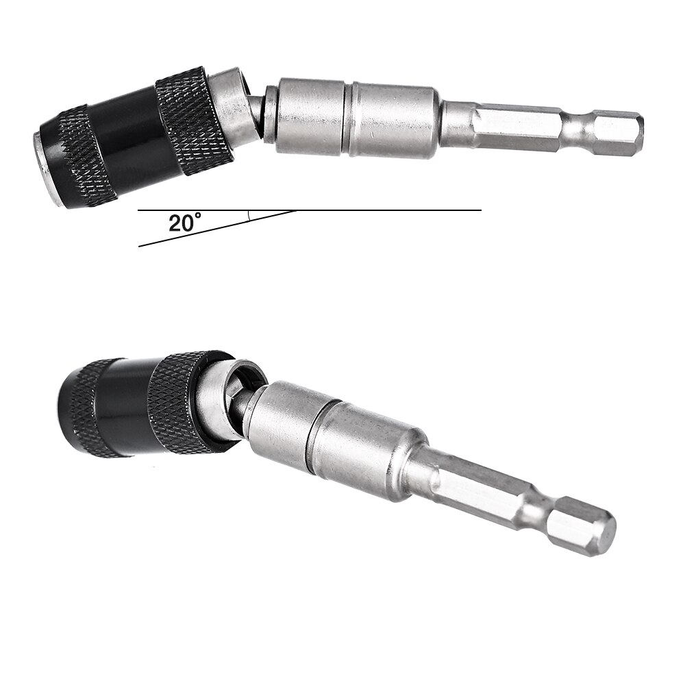 Magnetisk skruvborr justerbar magnetisk svängbar spetshållare 1/4 "hex -skaft elektrisk skruvmejselborrförlängningsadapter