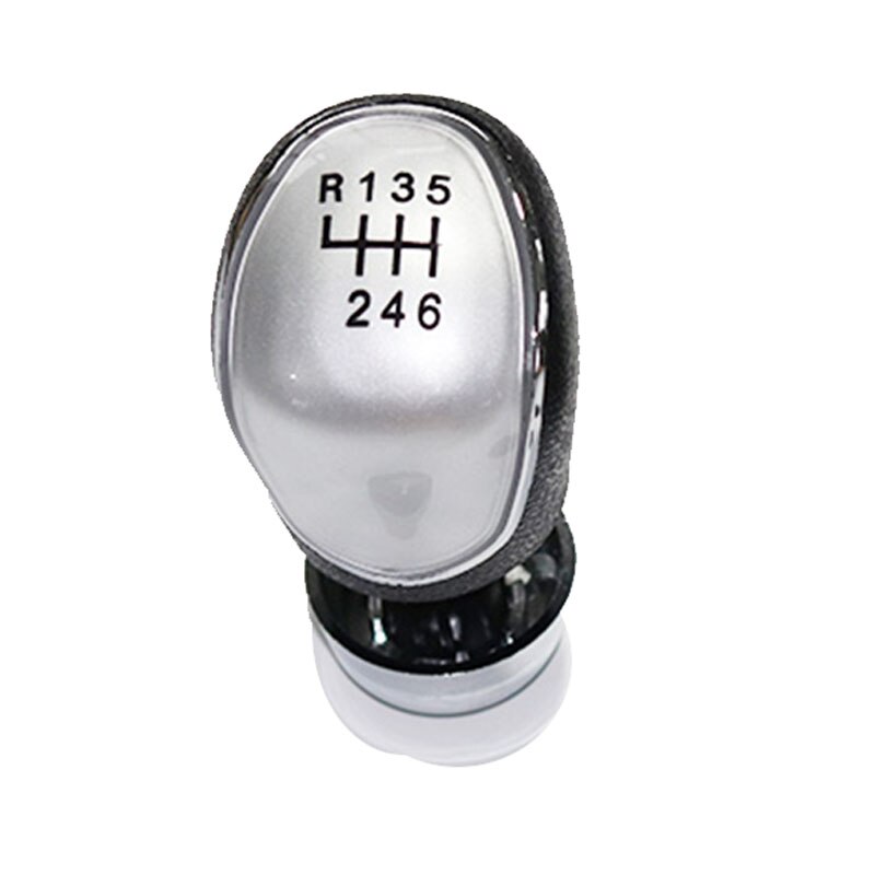 Pomo de cambio de marchas de coche, palanca Gaitor para Ford Focus mk2 FL Focus mk3 mk7 Transit Connect Kuga c-max FL b-max s-max: 6 speed silver