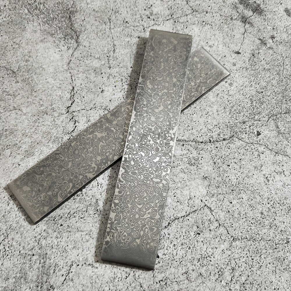 6 typer av damaskus stål diy cutter gör material mönster stål bar cutter blad blank har värmebehandlat