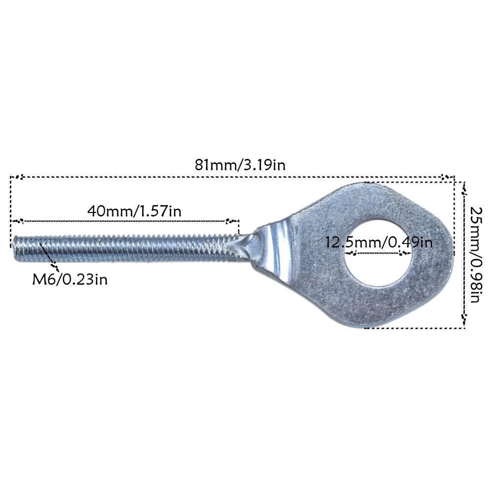 Top 12mm Motorcycle Bike Wheel Axle Tensioners Chain Adjusters 110cc 125cc Alloy Dirt Pit Bike