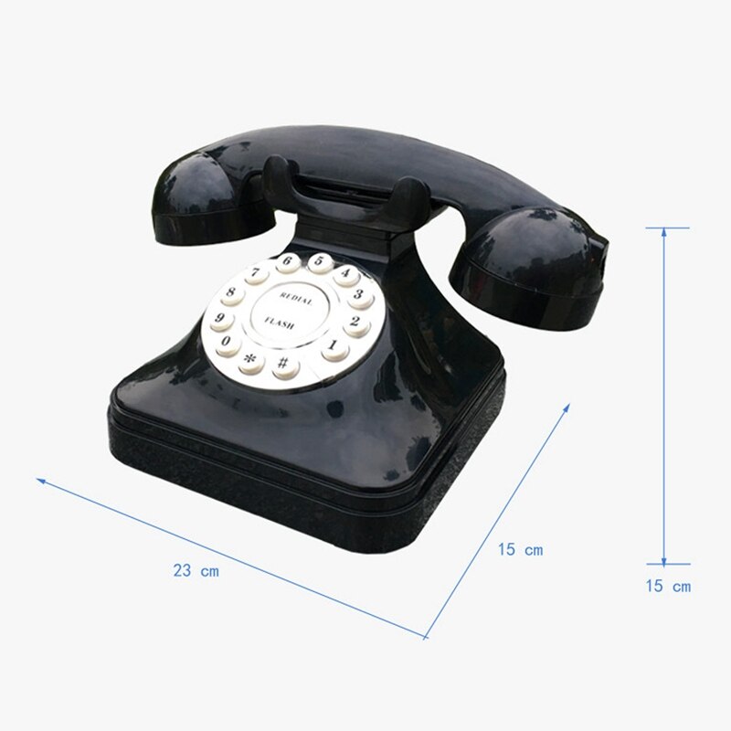 Vintage Telephone Multi Function Plastic Home Telephone Retro Antique Phone Wired Landline Phone Office Home Telephone Desk Deco