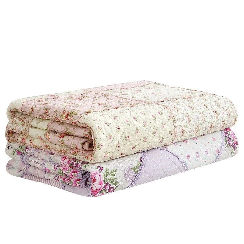 Applique Katoen Gewatteerde Sprei Voor Bed Linnen Plaid Quilt Deken Dekbed Patchwork Vel Matras Cubrecam Bed Cover Colcha