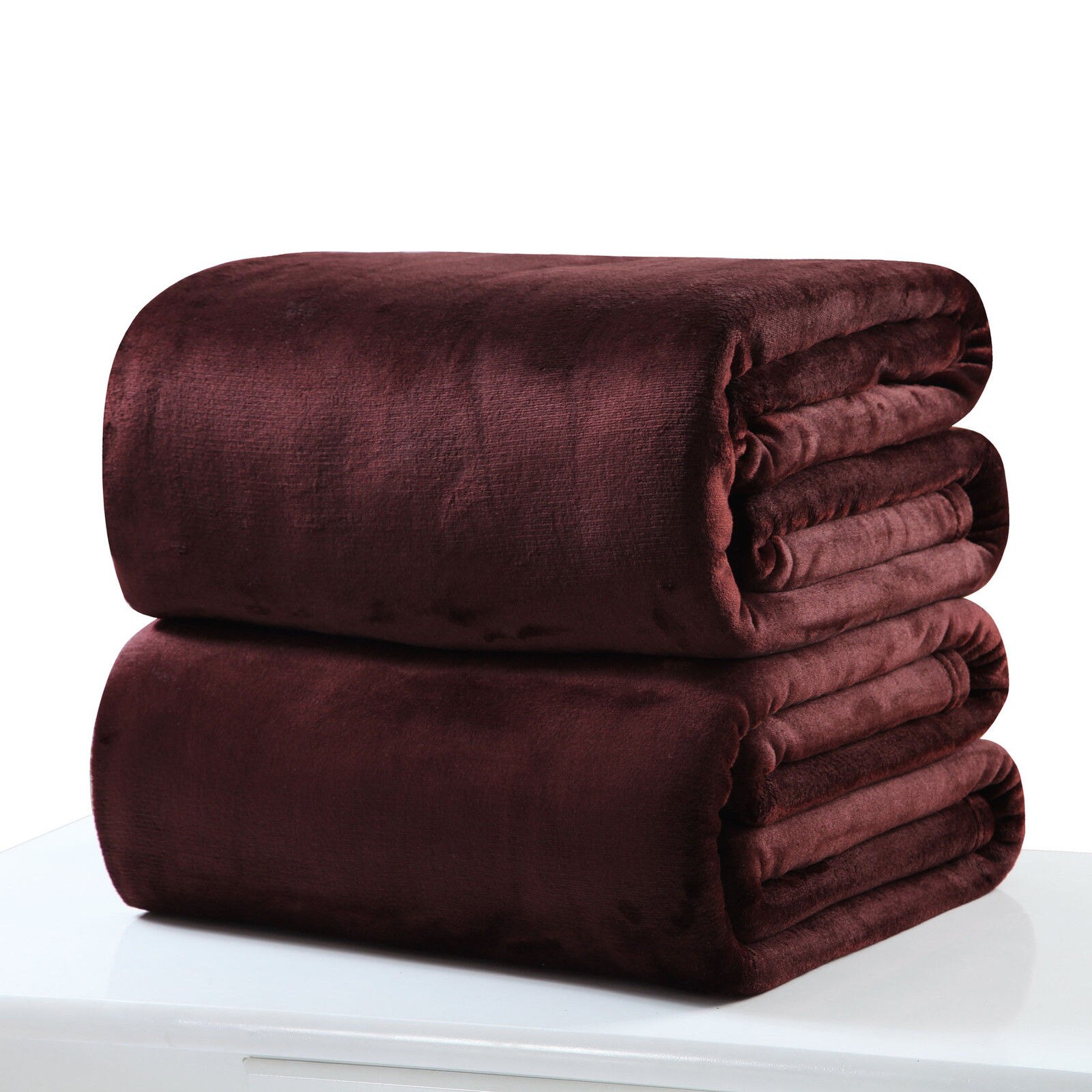 Micro couverture polaire en peluche | Couleur unie Super chaude, 50cm * 70cm, tapis jeté pour canapé, literie bureau, couverture polaire pour animal de compagnie, directe: coffee