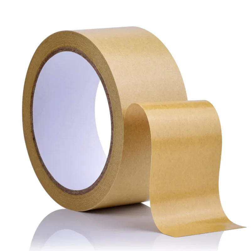 1 Rolle 23 m gummiertes Kraftpapier, braun gebündeltes selbstklebendes Abdeckpapierband für Kartonversiegelungs-Kraftpapierband, Verpackungswerkzeuge