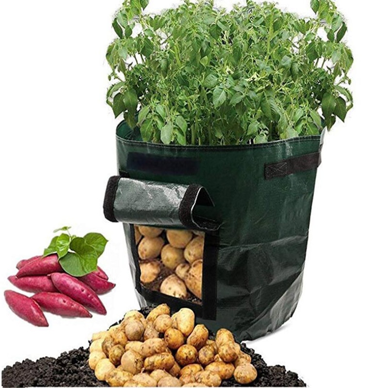 3/5/7/10 Gallon Potato Grow Bag Planter PE Container Bag Vegetable Onion Plant Bag Thickened Garden Carrot Peanut Growing Bag
