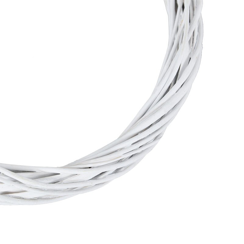 Support de cerceau en rotin blanc 35/25/20cm, pour artisanat, noël, mariage, pâques, couronne de fleurs florales, bricolage, support de cadre de fleurs séchées