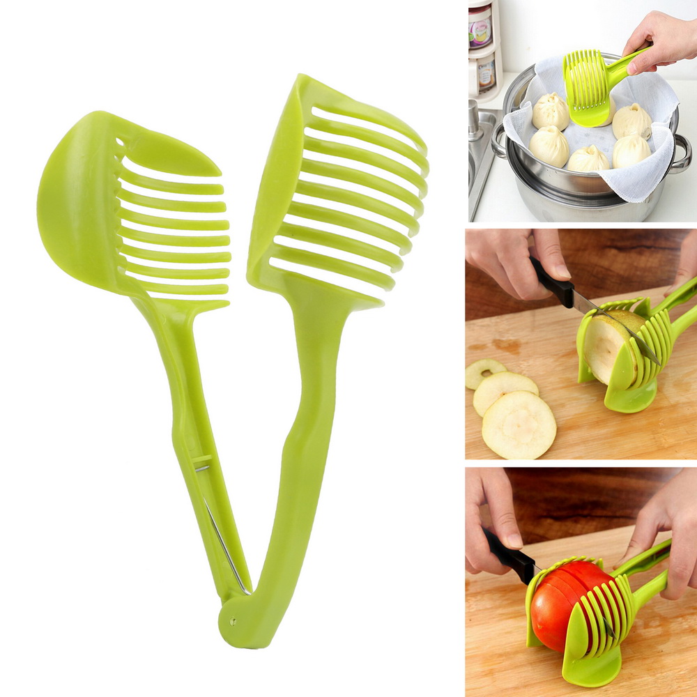 Multifunctionele Fruit Cutter Tomaat Snijmachine Plastic Brood Clip Keukengerei Koken Gereedschap Gadget Keuken Accessoires