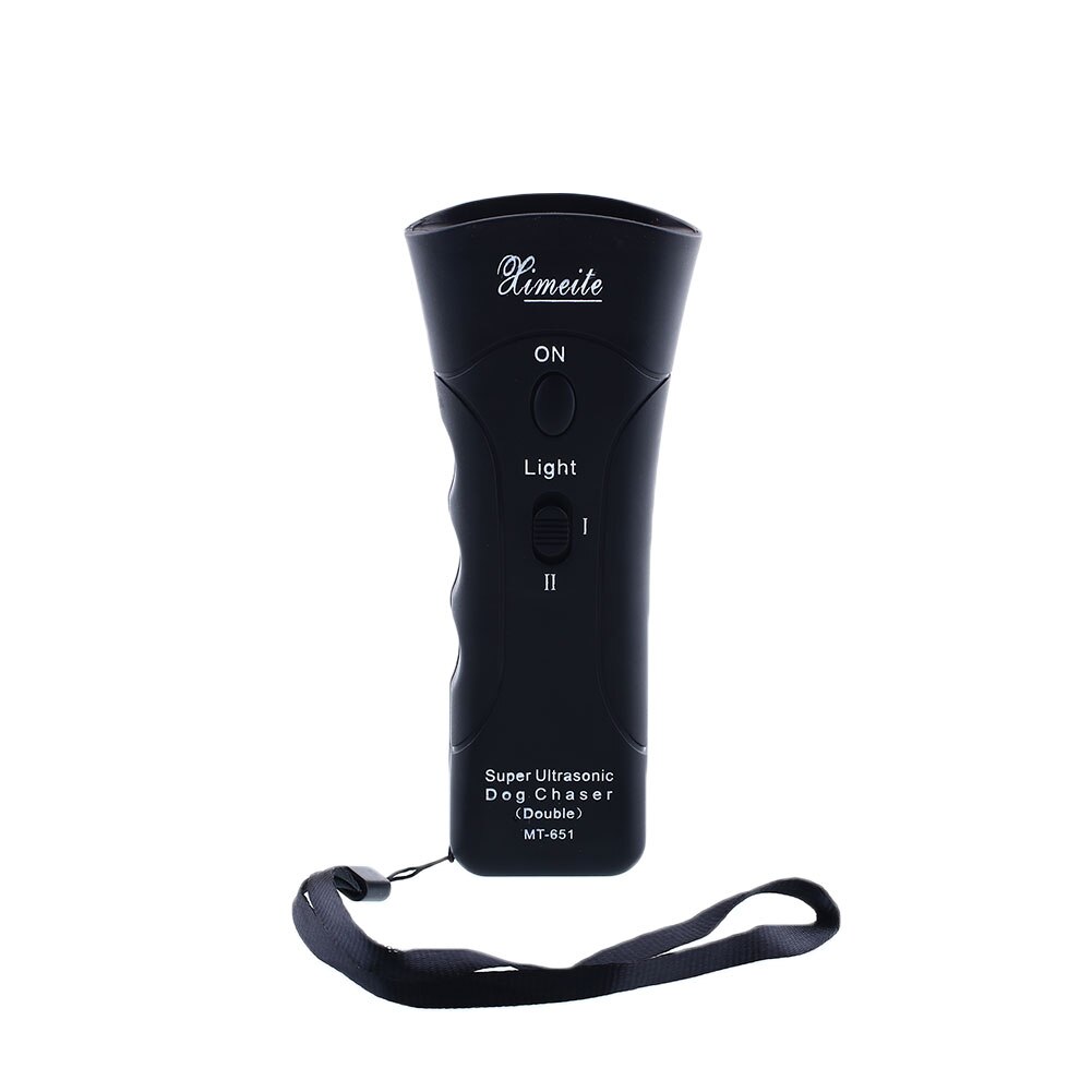 1pcs Dog Training Device Ultrasonic Repeller Chaser Flashlight LED Trainers Effectively Stop Pet Housing Attack Dog Supply