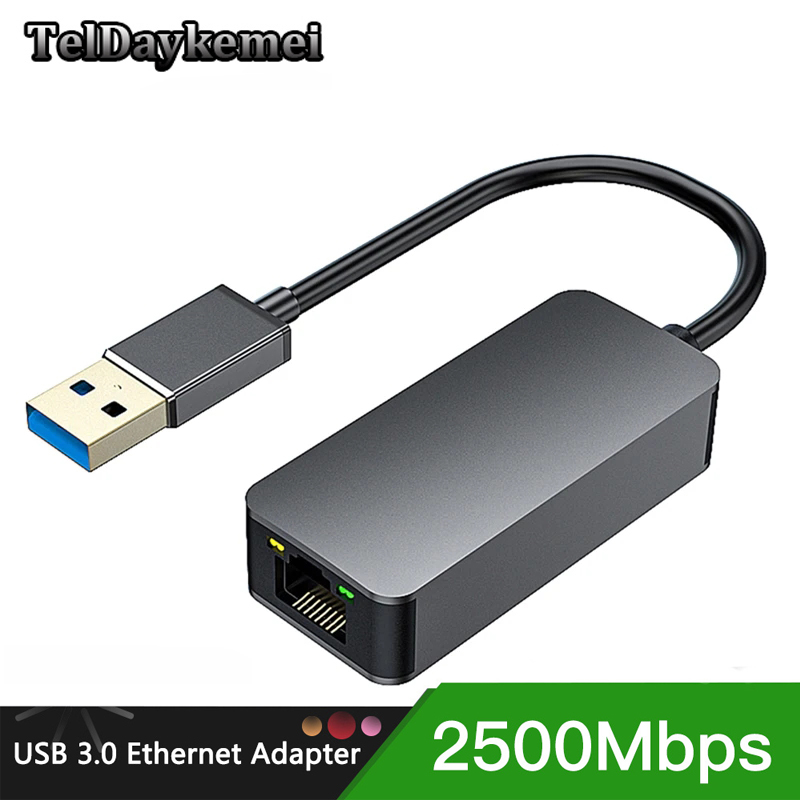 2500Mbps USB C Type-C Ethernet a RJ45 2.5G USB 3.0 convertitore adattatore cablato Lan Network Hub per Windows 7/8/10 MAC per PC Laptop