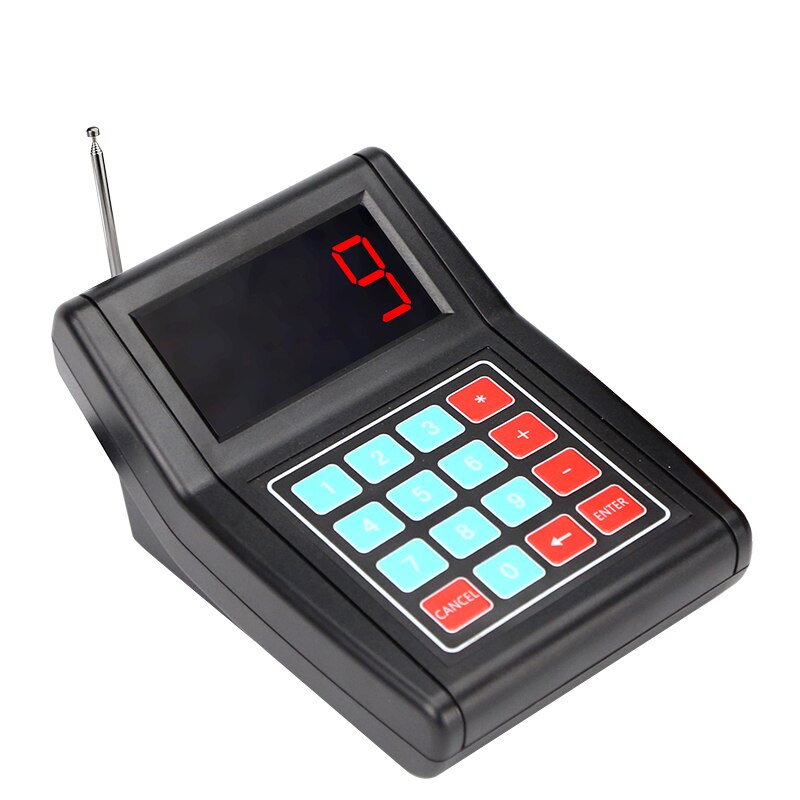 Wireless Paging System Keypad for Restaurant Kitchen Coffee Waiter Shop Long Distance Antenna Keyboard Transmitter Pager: EU