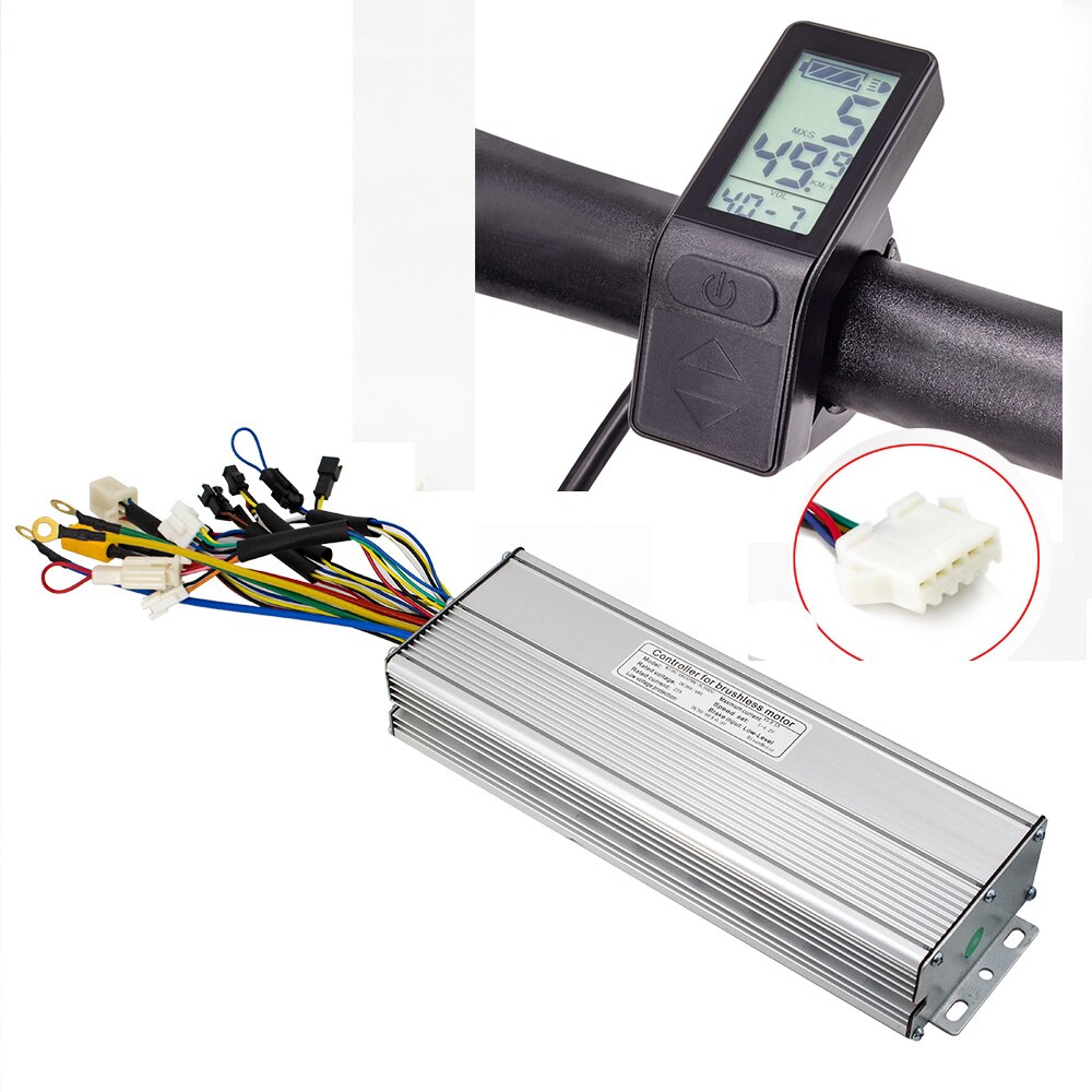 Kt display lcd 4 ebike lcd display 36v 48v elektrisk sykkel tilbehør datamaskin for e bike kt kunteng kontroller