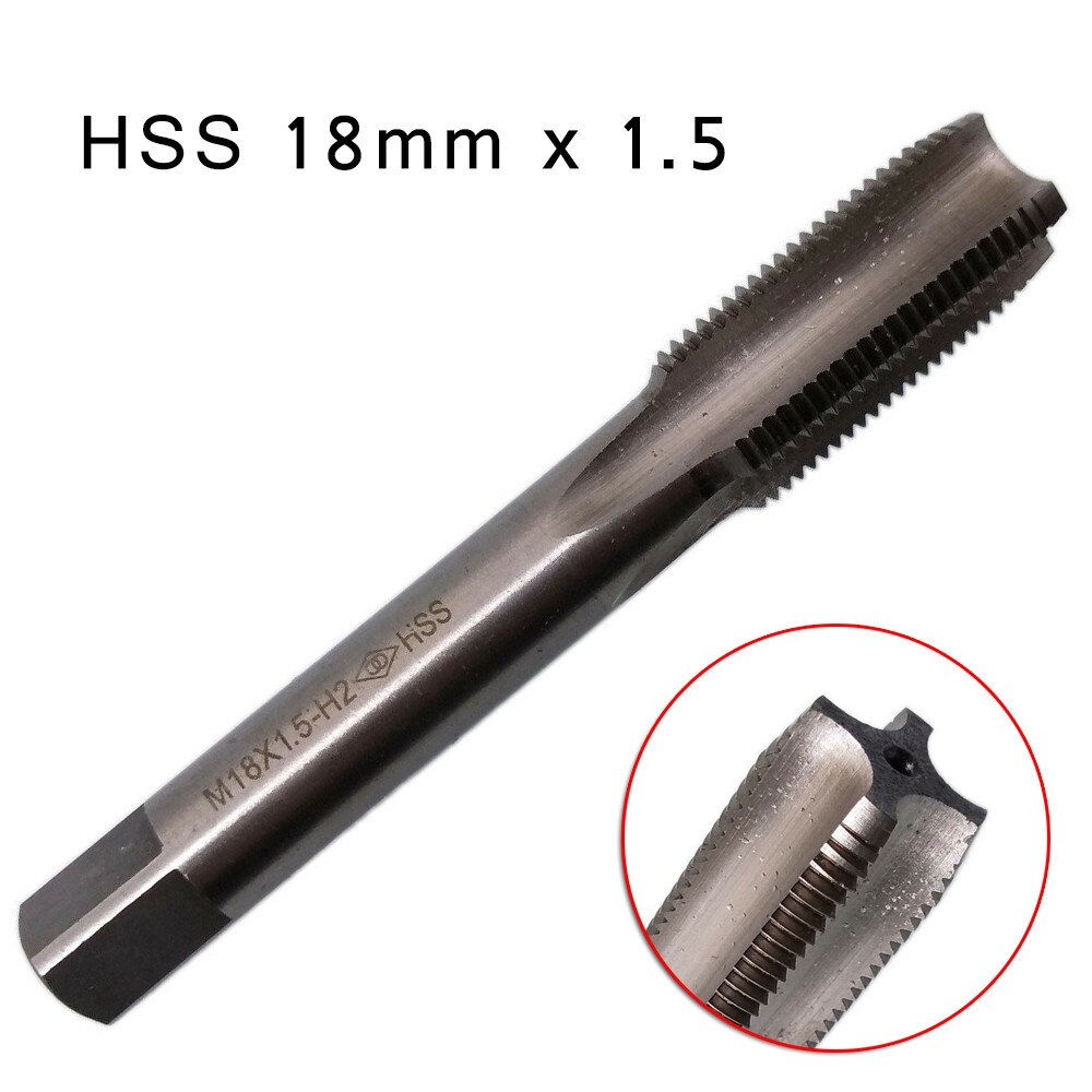 thumbnail image 2 of M18 X 1.5mm Pitch HSS Metric Tap - Right Hand Thread, 18mm Size, US Stock (M716) 2 of 11