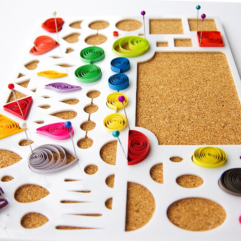 Quilling Board Corkboard Paper Quilling Board Template Paper-scrolling Filigree Mosaic Quilling DIY Carft Paper Quilling Tool