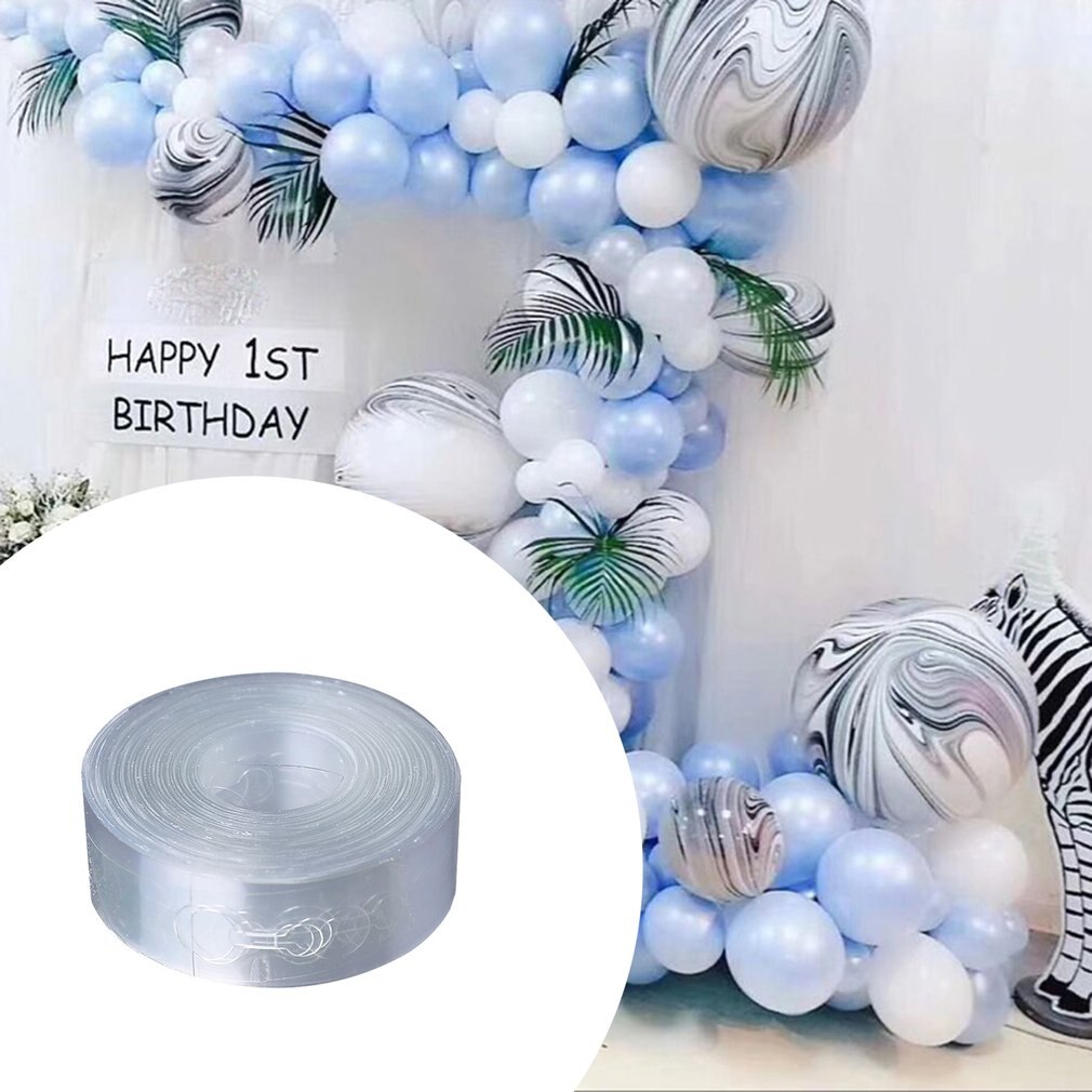 Single and Double Hole Balloon Chain Wedding Arrangement Birthday Party Background Decoration Arch Balloon Chain