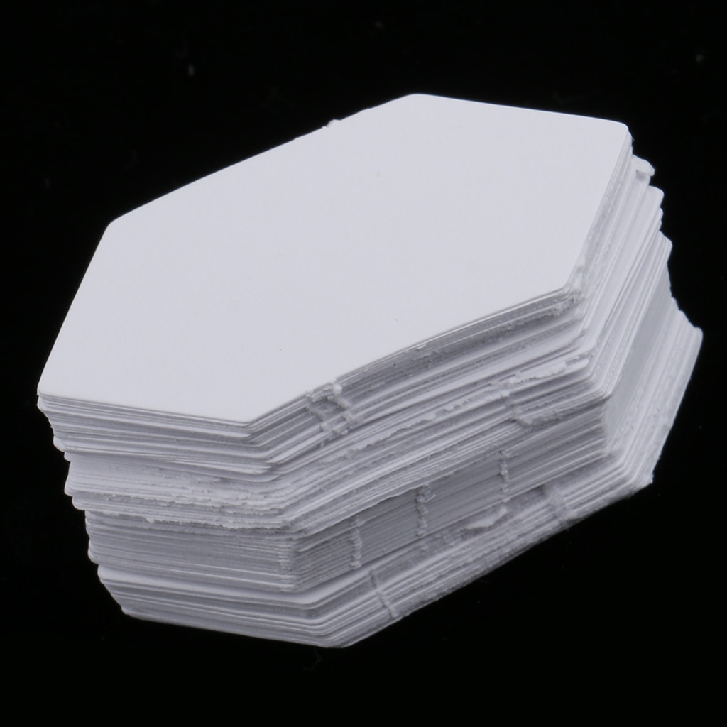 200 Pieces Hexagon Paper Quilting Templates English Paper Piecing Patchwork Template 4.2/7.9cm