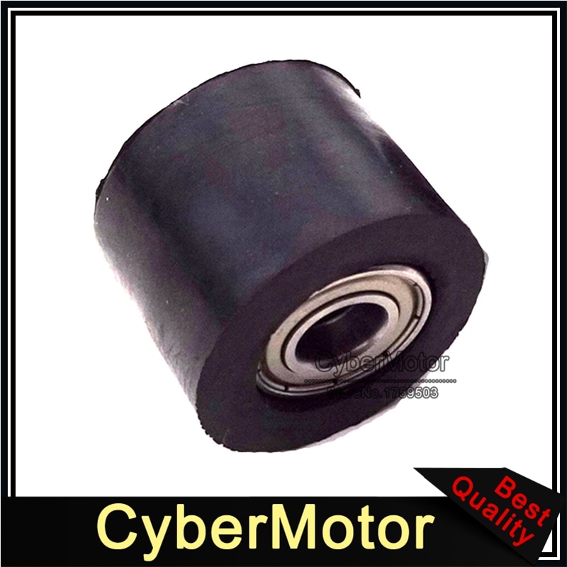 Motorcycle Rubber 10mm Black Chain Tensioner Pulley Roller Guide For Chinese Pit Trail Dirt Bike Motocross SSR Thumpstar YCF SDG