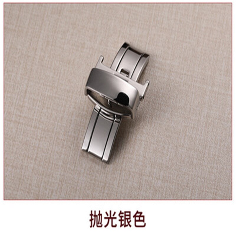 Vlinder Deployment Gesp Automatische Dubbele Klik Rvs Sluiting Band Voor Horloge Band 16/18/20/22mm Horlogeband Sluiting