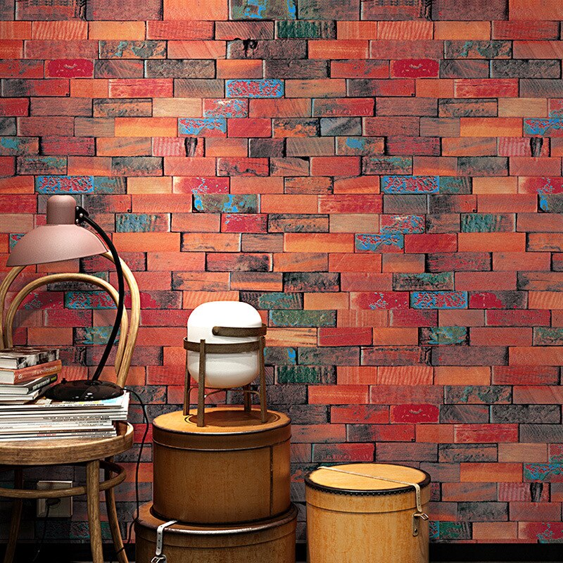 Retro 3D Chinese Antique Wood Grain Wallpaper Hotel Restaurant Hotel Clothing Store Wood Background Wall Wallpaper