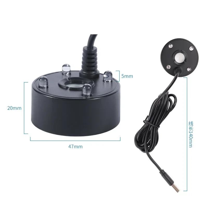 2-IN-1 USB 5V Waterpomp Ultrasone Verstuiver Mist Maker Fogger voor Vijver Tuin Rotstuin fontein Aquarium Landschapsarchitectuur Luchtbevochtiger