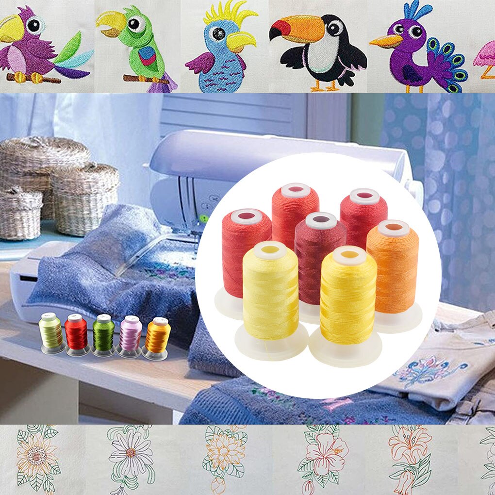 40 Rolls Color Random Thread Roll Sewing Quilting Embroidery DIY Craft Polyester 40 Colors Lines Threads 500m