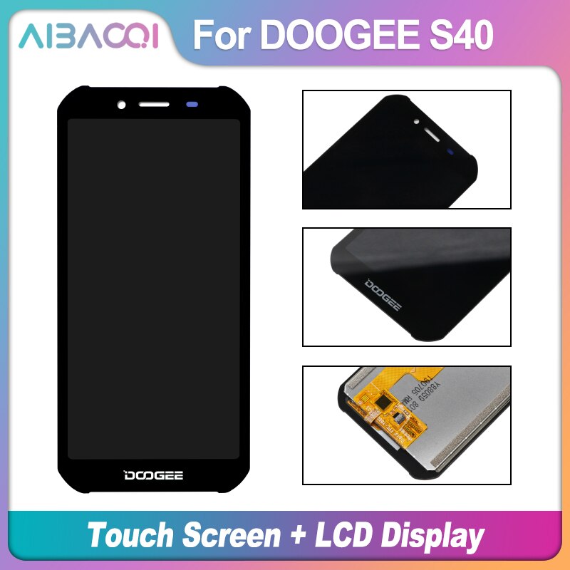 Aibaoqi Originele 5.5 Inch Touch Screen 960X480 Lcd Beeldscherm Vervanging Voor Doogee S40/S40 lite Android 9.1 Telefoon