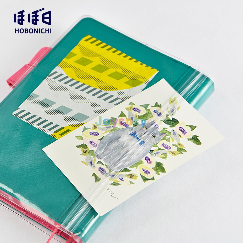 Hobonichi Techo Cover on Cover for A6 Original Planner, Clear Soft PVC Notebook Cover Protector, (Inner Paper Not Included)