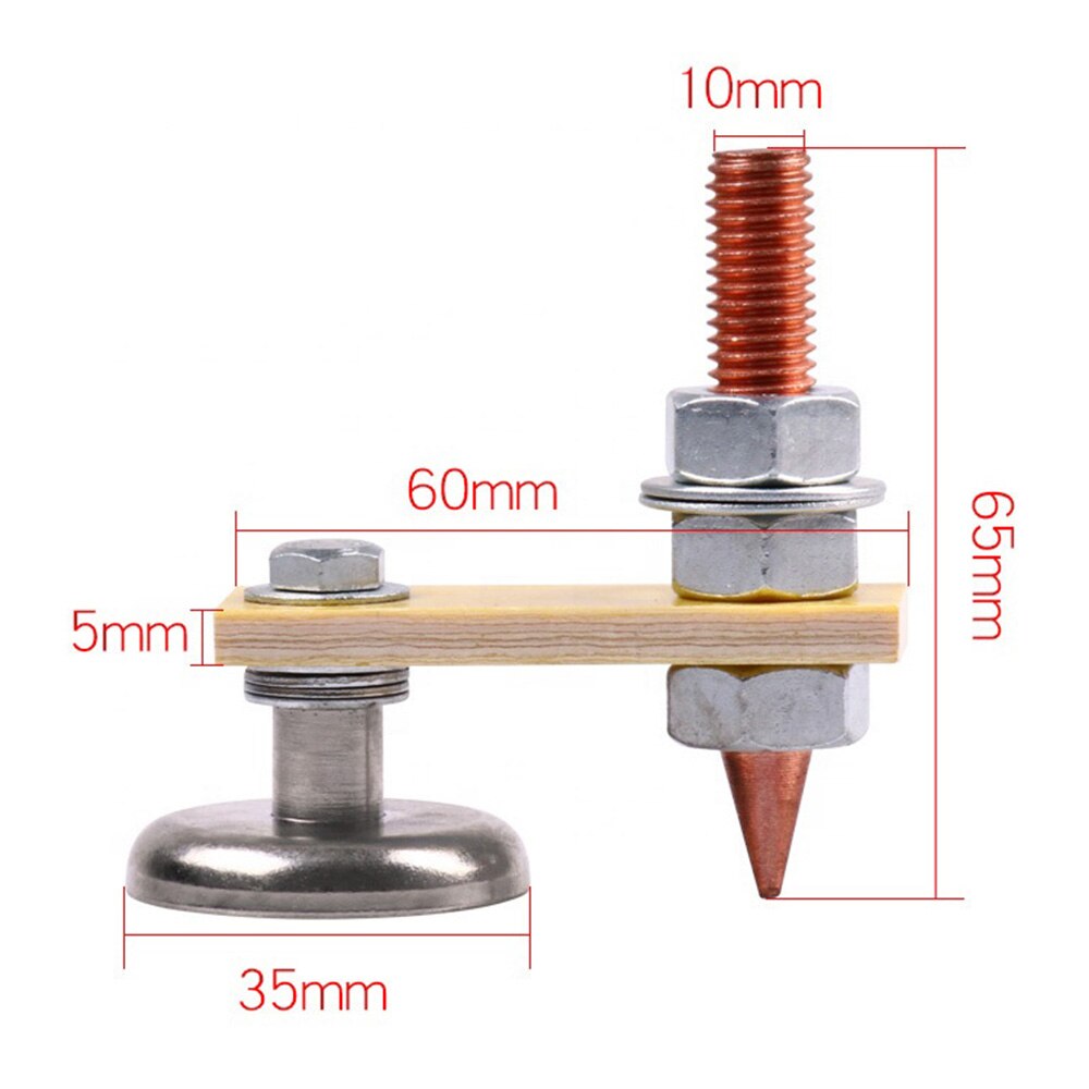 Double Magnetic Welding Clamp Coppers Small Magnetic Welding Magnet Ground Clamp Holder Welding Tools