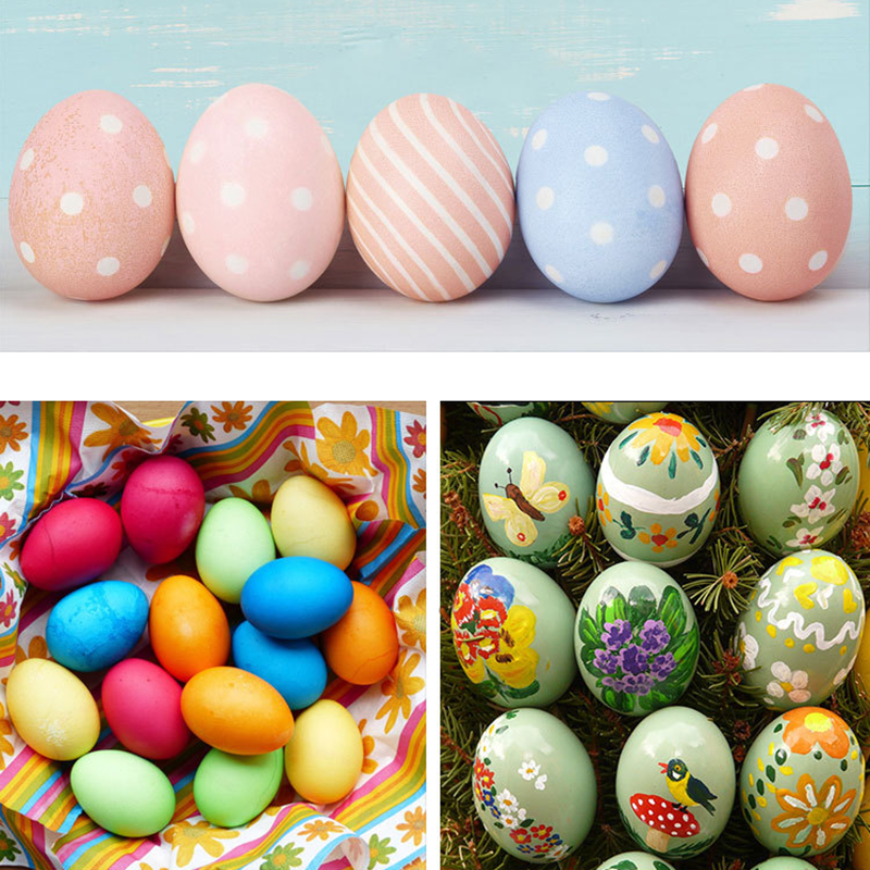 10Stck Ostern Handgemachte DIY Malerei Ei Zubehör Simulation von eier Ei Ente eier Ostern Party Liefert Ostern Für freundlicher