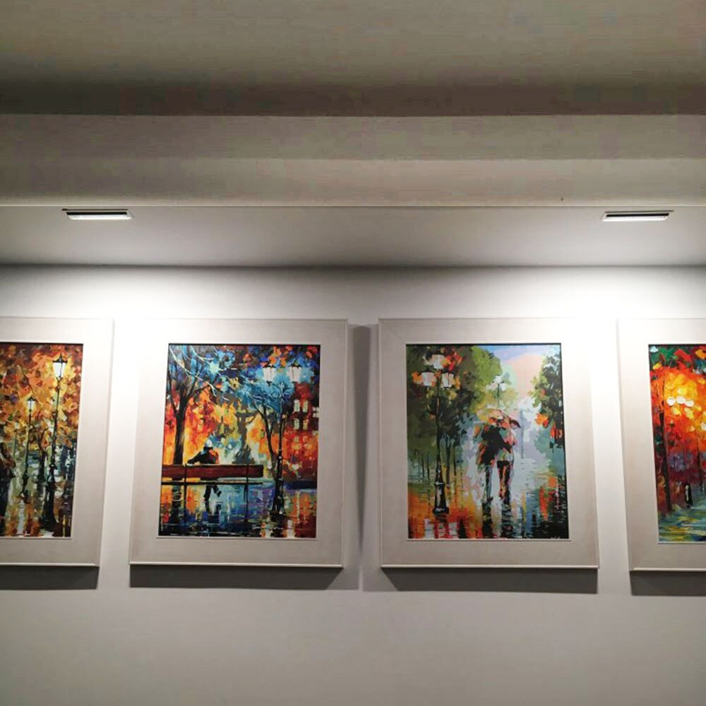 Frosted Down Light 10W 20W 30W Modern Linear Wall Washer Ceiling Recessed LED Fixture Room Floodlight for Home Decoration