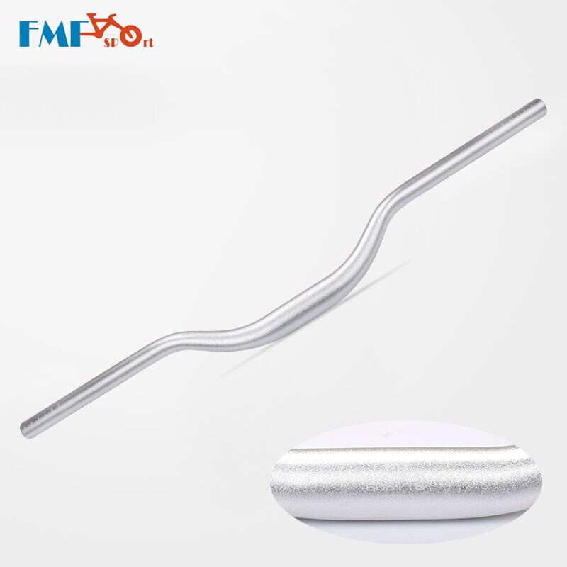 FMFXTR – guidon de vtt plat/surélevé en alliage d'aluminium haute résistance, partie droite de vélo, 31.8x620/700mm: Riser-700-sliver