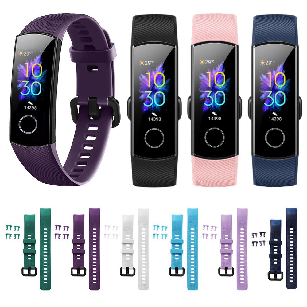 For Honor Band 5 4 Soft Silicone Watch Band Replacement Strap Colorful Sports Wristbands Classic