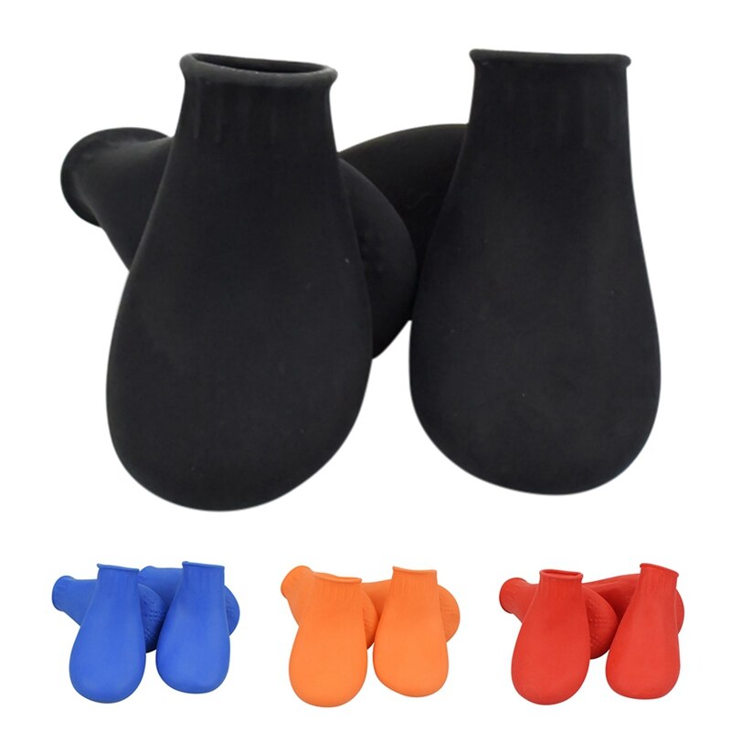Huisdier Rubber Laarzen Sokken Voet Cover Waterdichte Regen Schoenen Antislip Outdoor Puppies Multcolor Schoenen Pet Poot Protectors Pak van 4pcs
