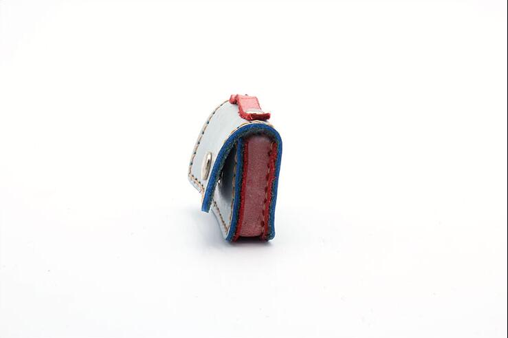 Mini bolso Artesanal de cuero, maletín pequeño colgante, patrón de costura, plantilla de pvc,