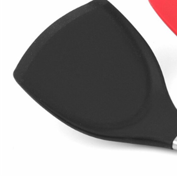 cibo grado silicone Spatola in Acciaio Inox Maniglia tornitore non-bastone Pieghevole Pesce pancake Pala Spatola Strumenti di Cottura: B