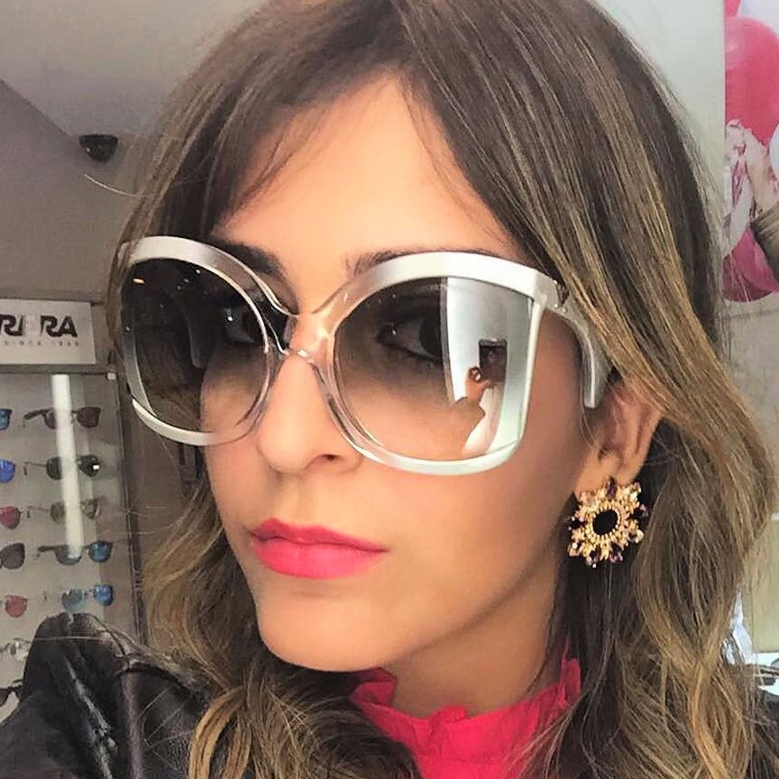 CCSPACE 6 couleurs 42g lunettes de soleil yeux de chat femmes lunettes de pliage jambes lunettes créateur femme dégradé nuances 45309