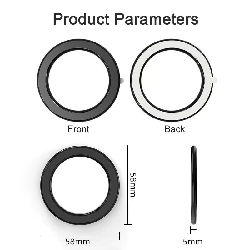 1pc simples anel magnético titular para iphone 16 15 14 ímã de parede suporte do telefone móvel suporte magnético do telefone do carro para caso magsafe