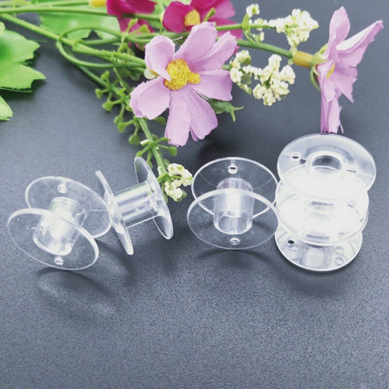 5Pcs Pre-wound Bobbins Thread Spools Sewing Machine Bobbins Embroidery Prewound Thread kit Sewing Accessories