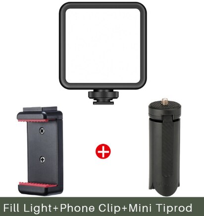 Ulanzi VL81 VIJIM 3200k-5600K 850LM 6.5W vidéo Mini LED Smartphone reflex rechargeable Vlog pour Sony A6400 A6300 lumière de remplissage: VL81-MT-05-ST-07